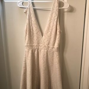 Off white patterned dress